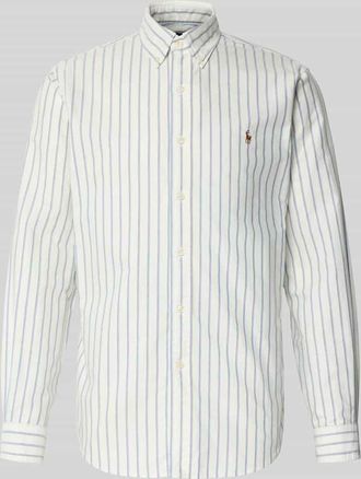 Polo Ralph Lauren Custom Fit Freizeithemd mit Button-Down-Kragen in Hellblau, Größe XXL