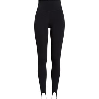 SPLITS59 River High Waist Airweight Stirrup Leggings in Black at Nordstrom, Size X-Small
