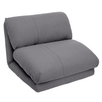 Muemue Sillon desplegable poli&eacute;ster gris 58x78x82 cm