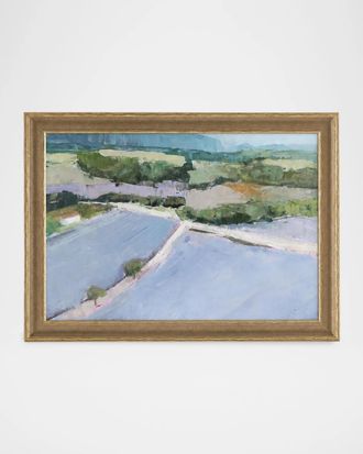 John-Richard Lavender Farm Framed Giclee by Janet Dyer
