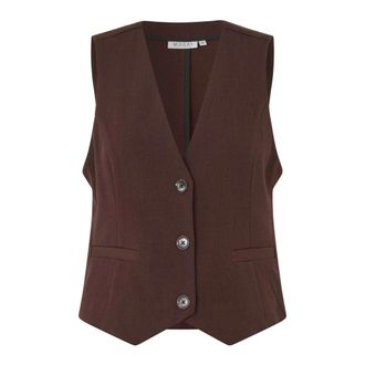 Masai Jassen, Dames, Bruin, XS, Leer, Ma Jordyn Vest