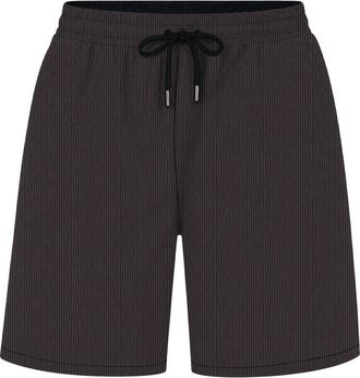 Percival Striped Seersucker Swimshorts - Navy - 36 (W36 / XL)
