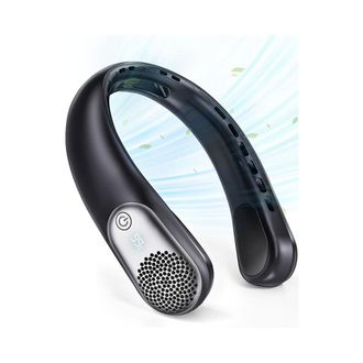 OEM Ventilador De Cuello Port&aacute;til Que Expulsa Aire Fr&iacute;o, 3 Velocidades, Ventilador De Cuello Port&aacute;til Sin Aspas, Ventilador Personal De 360&deg;