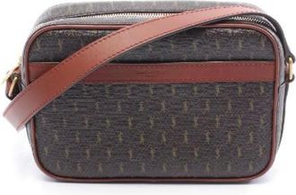 Saint Laurent Pre-owned Cross Body Bags, female, Brown, Size: ONE SIZE Pre-owned Canvas shoulder-bags