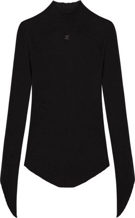 Courr&egrave;ges Ribbed Knit Top