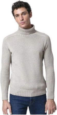 Gran Sasso Beige Turtleneck Trui - Heren - Coltruien - Beige - 3XL - Wol - Truien & Vesten