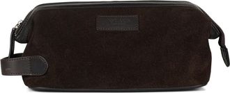 Howard London Washbag Steven - Heren - Toilettassen - Bruin - ONE Size - Su&egrave;de - Tassen