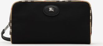 Burberry Medium Check Trim Travel Pouch