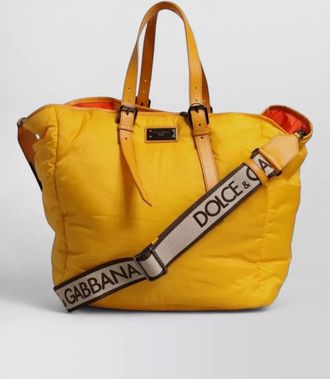 Dolce & Gabbana quilted nylon shoulder duffle bag