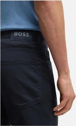 HUGO BOSS Mens Boss Black H-RE.Maine5 Regular Fit Jeans Dark Blue - Navy - Size: 38/32