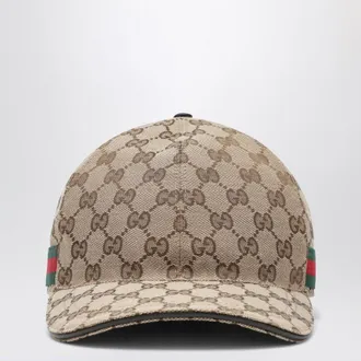 Gucci Beige baseball cap with GG pattern