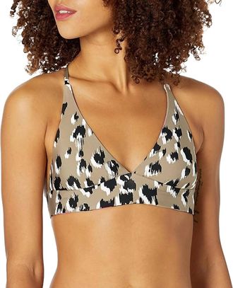 Trina Turk Standard Lynx Reversible Halter Bikini Top In Multi