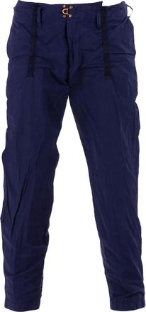 Kolor cropped trousers - Blauw