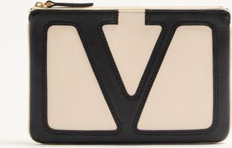 Valentino Garavani Pochette Valentino Garavani Viva Superstar In Nappa Donna BURRO/NERO UNI