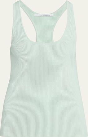 Maria McManus Skinny Ribbed Racer Tank Top