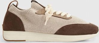 Aquatalia Womens Rolo Sneaker In Heathered Brown