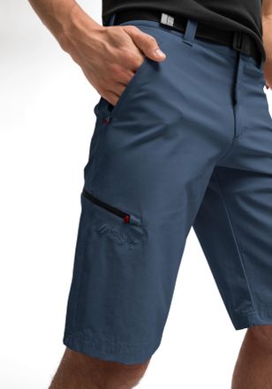 Maier Sports Bermudas MAIER SPORTS Nil Bermuda, Herren, Gr. 64, Normalgr&ouml;ssen, blau (jeansblau), 90% Polyamid, 10% Elasthan, Hosen Bermudas, kurze Herren Wanderhos