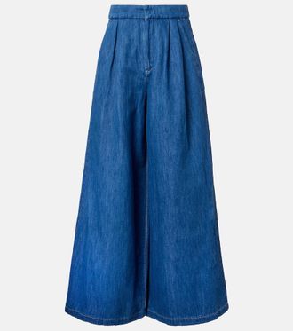 Max Mara Nastro cropped wide-leg jeans