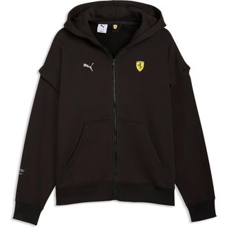 Puma Ferrari Premium Oversize Zip Hoodie in Puma Black at Nordstrom, Size Xx-Large
