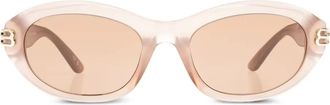 Balenciaga Occhiali da sole ovali - Rosa
