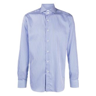 Xacus Camicia in cotone twill - - Shirts - Uomo - Blu - L