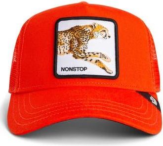 Goorin Brothers The Nonstop Cheetah Patch Trucker Hat in Blaze at Nordstrom Rack