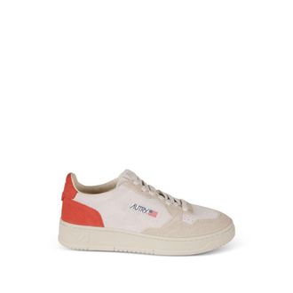 Autry Aulwts 25Sand/Fire Sneakers - Dames - Sneakers - Beige - 36 EU - Leer - Schoenen