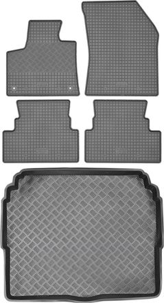 OEM Juego De Alfombrillas De Goma Para Coche Y Alfombrilla Para Maletero Para Opel Grandland X Crossover (2017)