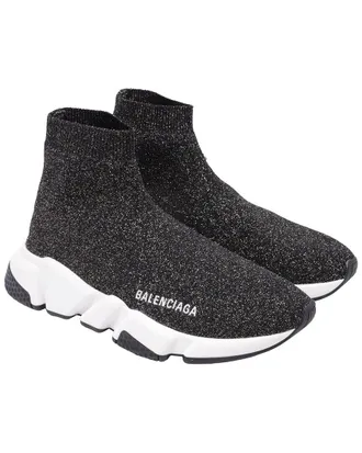 Balenciaga Womens Polyester Speed Glittered Trainer (Authentic Pre-Loved)