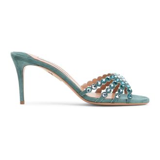 Aquazzura Heeled Mules, female, Blue, 6 1/2 UK, Tequila Mule 75