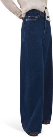 Mango Wide Leg Jeans in Blue at Nordstrom, Size 10