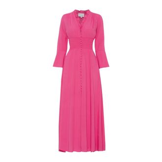 Americandreams Sally Lange Jurk - Dames - Maxi kleedjes - Roze - XS - Kleedjes