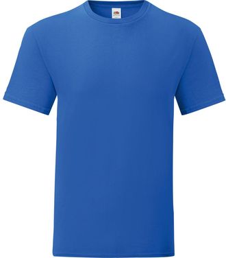 Fruit Of The Loom Fruit of the Loom Iconisch T-shirt voor heren (set van 5) (Koningsblauw)