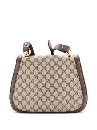 Gucci Blondie NM Top Handle Bag GG Coated Canvas Medium satchel - Bruin