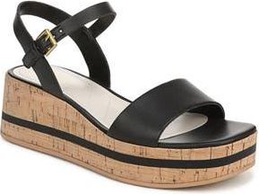 Franco Sarto Tiana Platform Wedge Sandal in Black at Nordstrom Rack, Size 6.5
