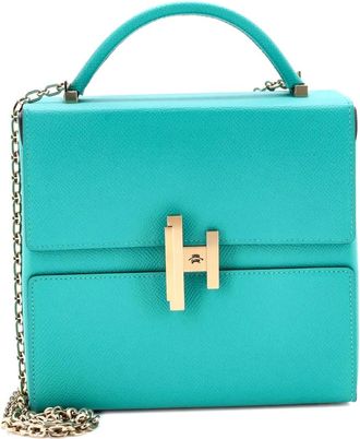 Herm&egrave;s Cinhetic Top Handle Bag Epsom shoulder bag - Groen