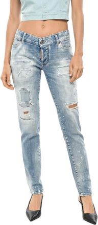 Dsquared2 Blue Slim Low Rise Jeans