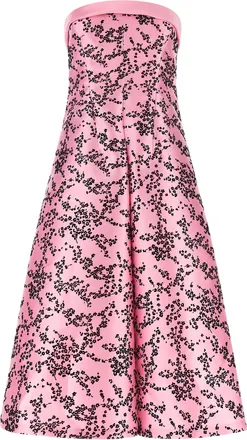Alberta Ferretti Multicolor Polyester Midi Womens Dress