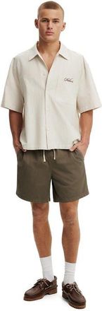 Cotton On Mens Easy Short in Washed Khaki at Nordstrom, Size Medium