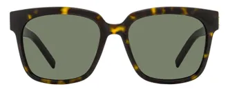 Saint Laurent SL Monogram Square Sunglasses - Havana