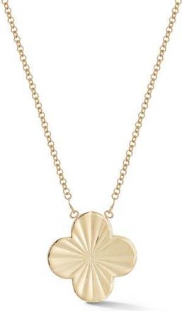 Ember Fine Jewelry 14K Gold Clover Pendant Necklace at Nordstrom Rack