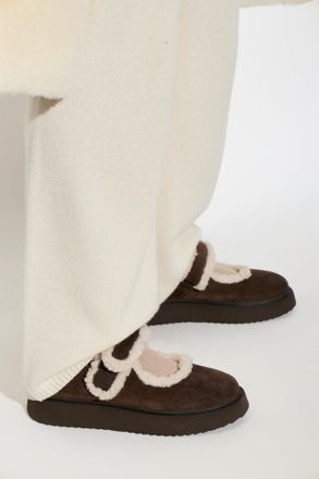INUIKII Shearling M.J. Shoes, Womens, Brown