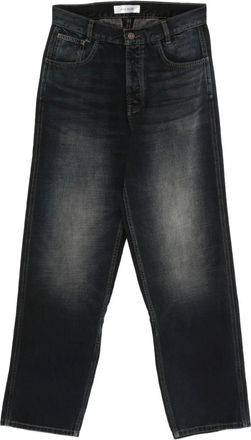 Aya Muse Jeans a gamba ampia - Nero