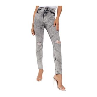 Retrof&ecirc;te Skinny Jeans, female, Gray, Size: W25 Allegra Distressed Jeans