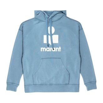 Isabel Marant Heren, Sweatshirts & Hoodies, Blauw, Maat: XS Katoen