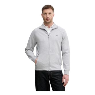 Lacoste Dubbelzijdig Jersey Ritsvest - Heren - Sweatshirts & Hoodies - Grijs - Maat: 2XL Jersey