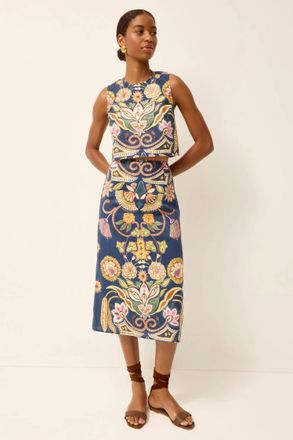 Marie Oliver Sutton Skirt In Neptune