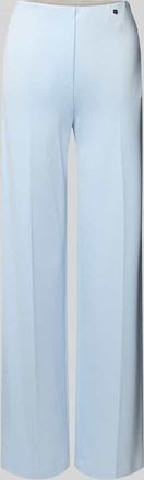 Marc Cain Stoffhose aus Viskose-Mix mit Bügelfalten in Hellblau, Größe 34