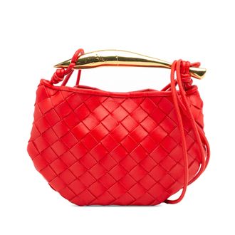 Bottega Veneta Leren Geweven Handtas