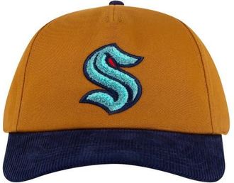 American Needle Mens American Needle Tan/Deep Sea Blue Seattle Kraken Burnett Adjustable Hat at Nordstrom